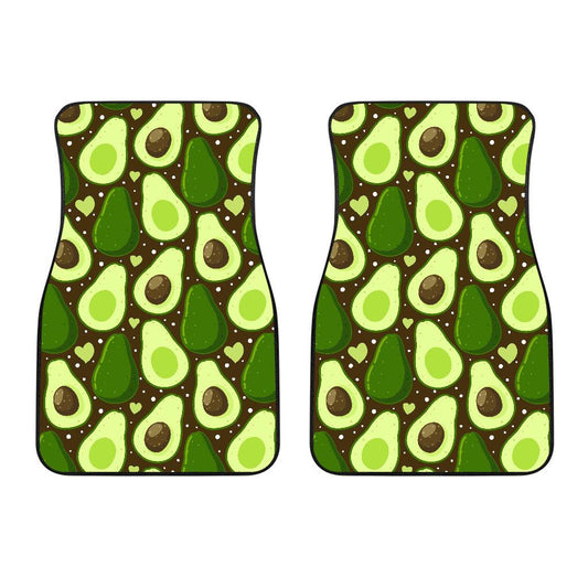 Avocado Pattern Print Design AC04 Car Floor Mats-JorJune