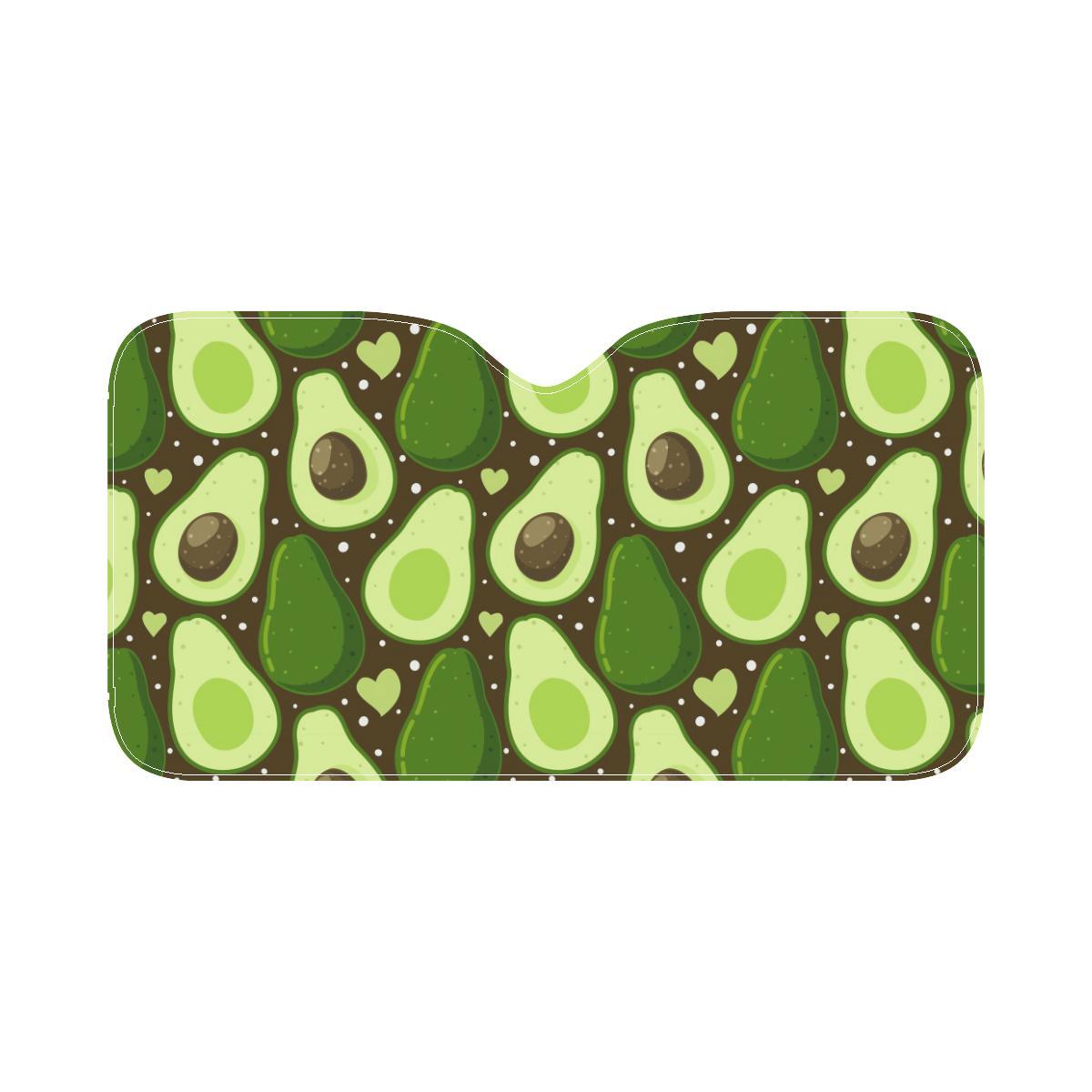 Avocado Pattern Print Design AC04 Car Sun Shade-JorJune