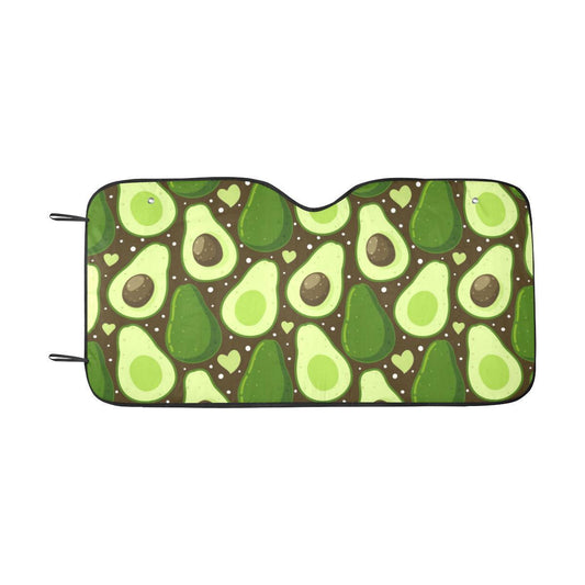 Avocado Pattern Print Design AC04 Car Sun Shade-JorJune
