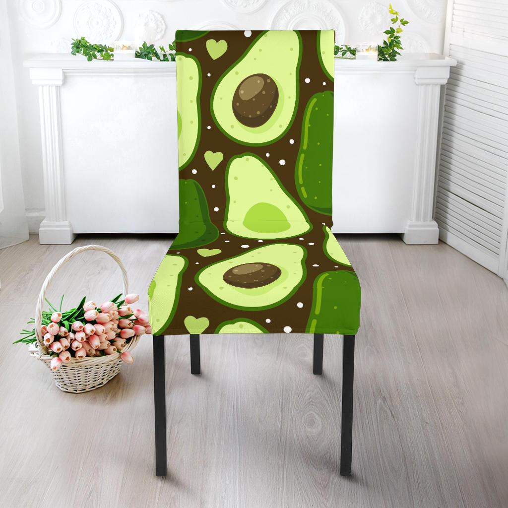 Avocado Pattern Print Design AC04 Dining Chair Slipcover-JORJUNE.COM