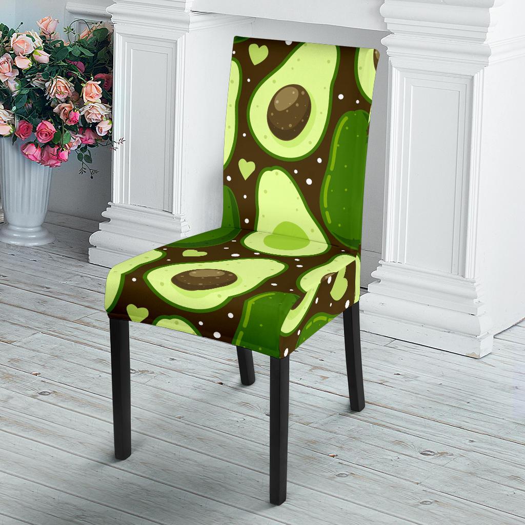 Avocado Pattern Print Design AC04 Dining Chair Slipcover-JORJUNE.COM