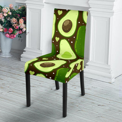 Avocado Pattern Print Design AC04 Dining Chair Slipcover-JORJUNE.COM