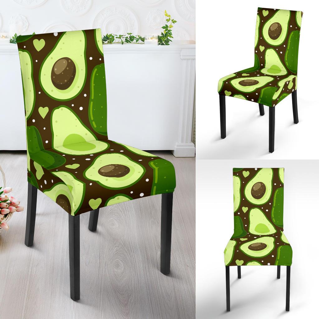 Avocado Pattern Print Design AC04 Dining Chair Slipcover-JORJUNE.COM