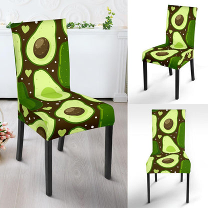 Avocado Pattern Print Design AC04 Dining Chair Slipcover-JORJUNE.COM