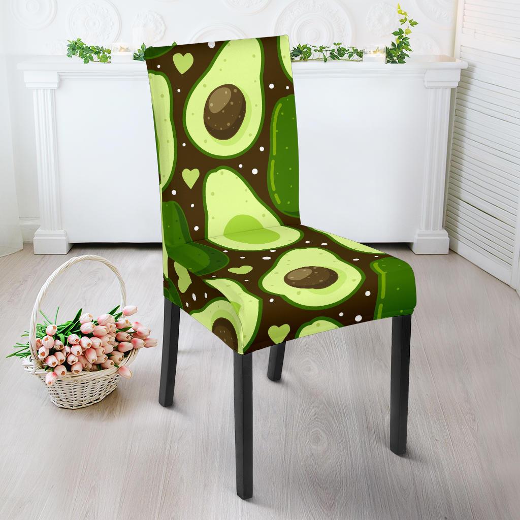 Avocado Pattern Print Design AC04 Dining Chair Slipcover-JORJUNE.COM