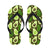 Avocado Pattern Print Design AC04 Flip Flops-JorJune