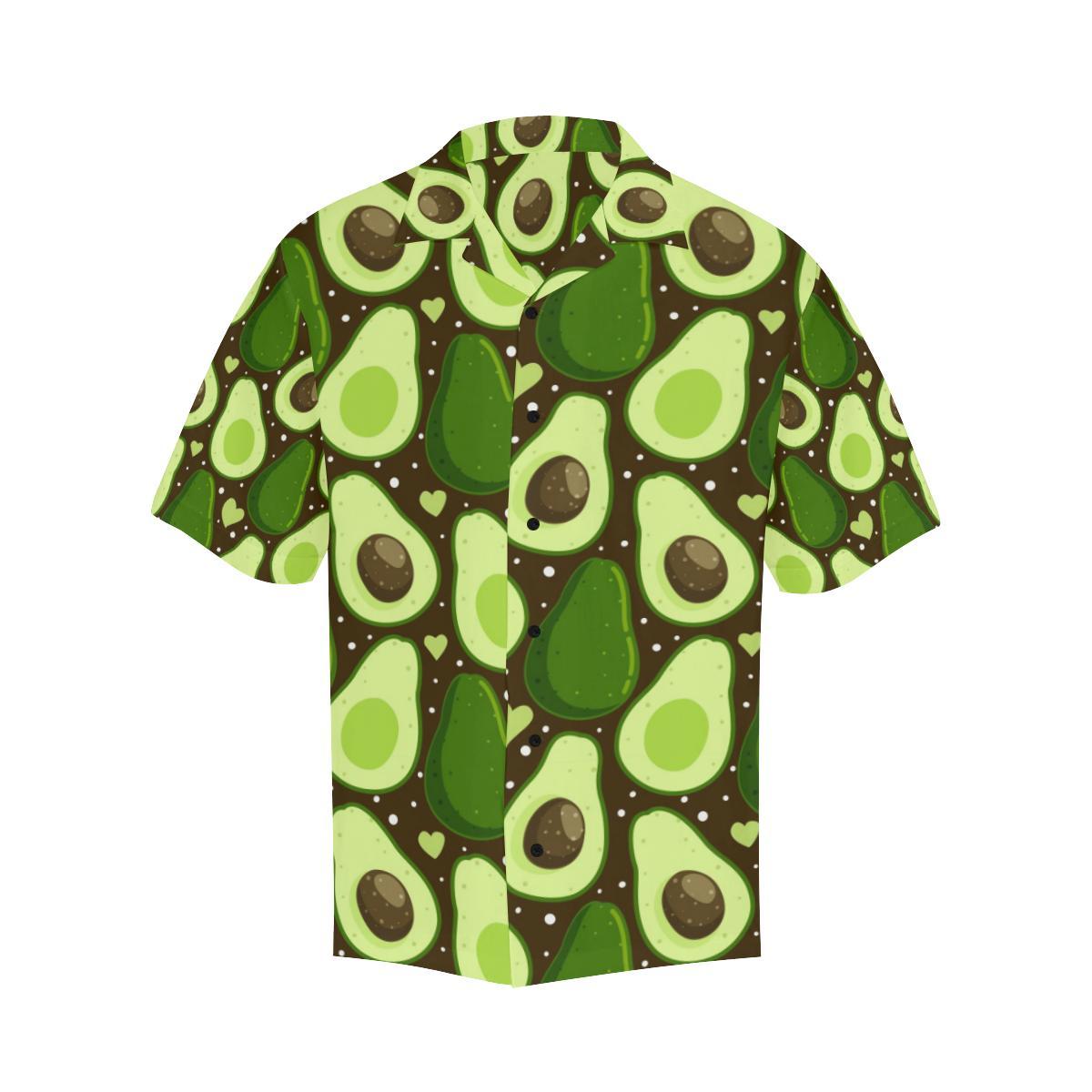 Avocado Pattern Print Design AC04 Men Hawaiian Shirt-JorJune