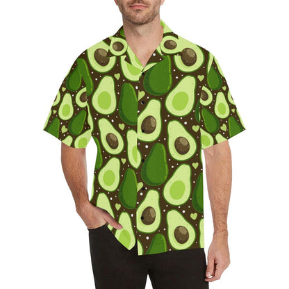 Avocado Pattern Print Design AC04 Men Hawaiian Shirt-JorJune