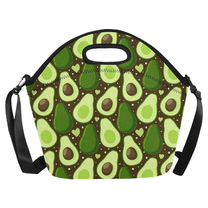 Avocado Pattern Print Design AC04 Neoprene Lunch Bag-JorJune