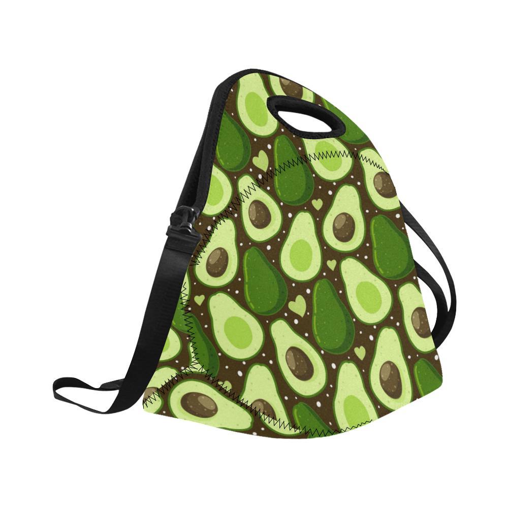Avocado Pattern Print Design AC04 Neoprene Lunch Bag-JorJune
