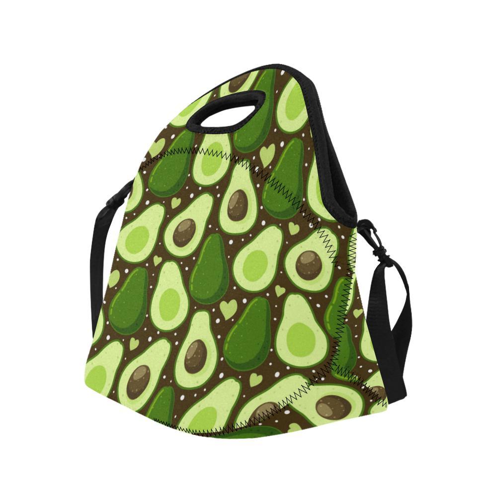 Avocado Pattern Print Design AC04 Neoprene Lunch Bag-JorJune