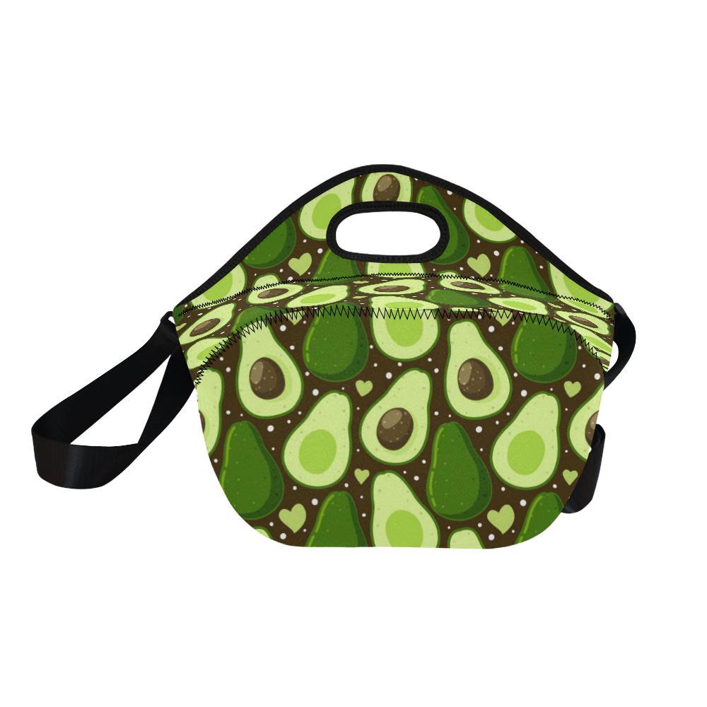 Avocado Pattern Print Design AC04 Neoprene Lunch Bag-JorJune