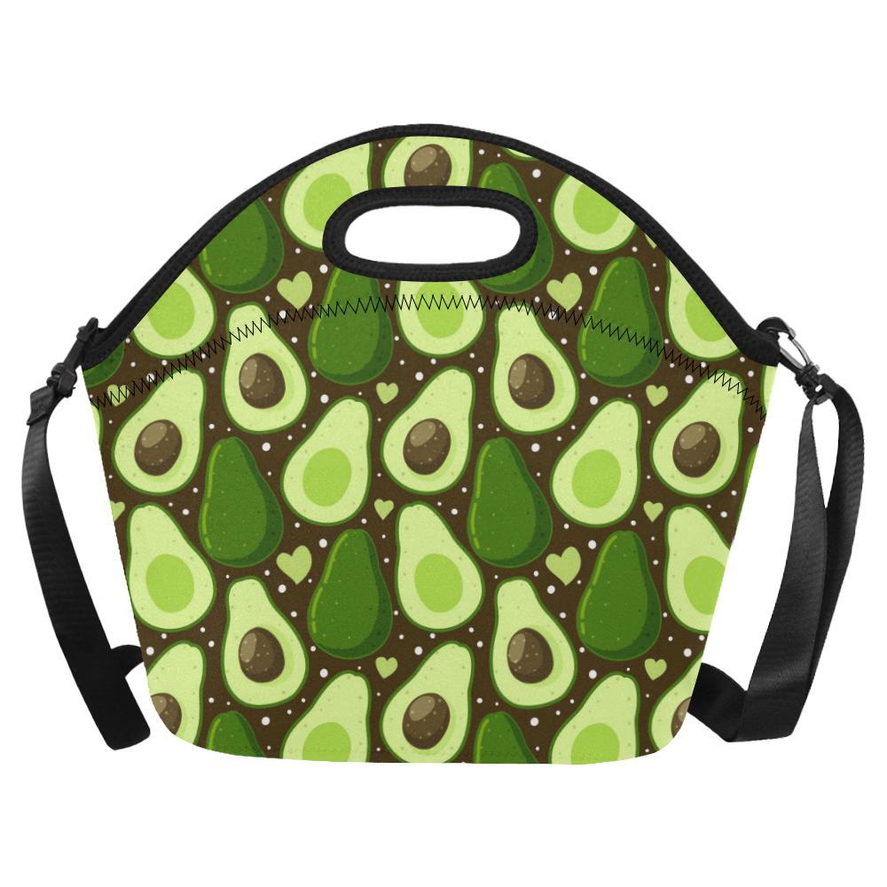 Avocado Pattern Print Design AC04 Neoprene Lunch Bag-JorJune
