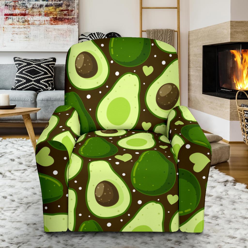 Avocado Pattern Print Design AC04 Recliner Slipcover-JORJUNE.COM