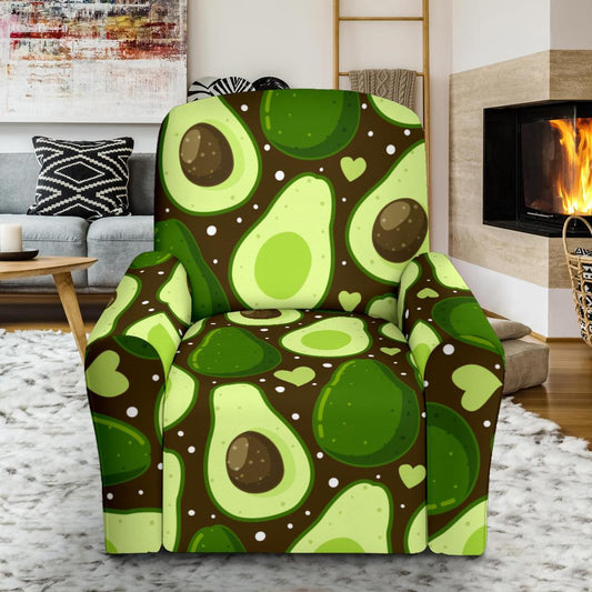 Avocado Pattern Print Design AC04 Recliner Slipcover-JORJUNE.COM