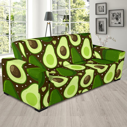 Avocado Pattern Print Design AC04 Sofa Slipcover-JORJUNE.COM