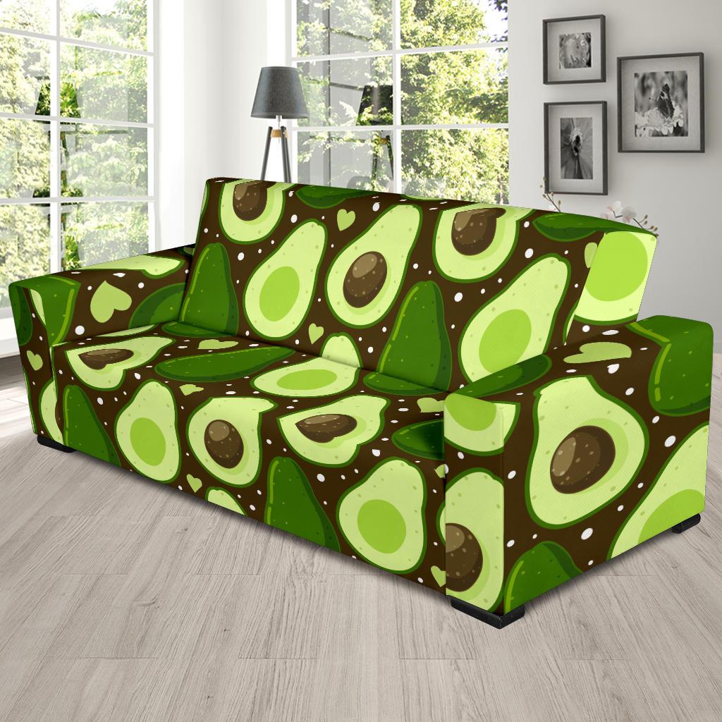 Avocado Pattern Print Design AC04 Sofa Slipcover-JORJUNE.COM