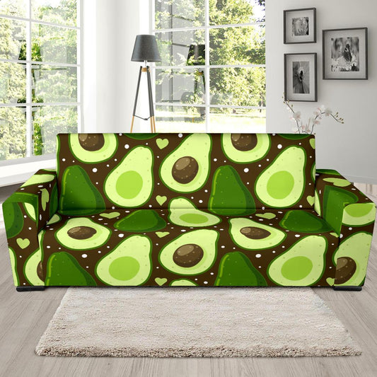 Avocado Pattern Print Design AC04 Sofa Slipcover-JORJUNE.COM
