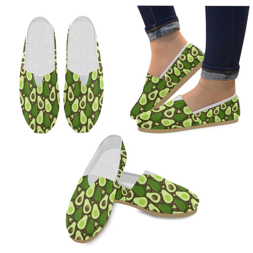 Avocado Pattern Print Design AC04 Women Casual Shoes-JorJune.com