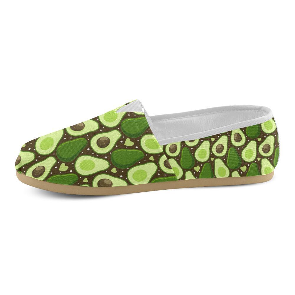 Avocado Pattern Print Design AC04 Women Casual Shoes-JorJune.com