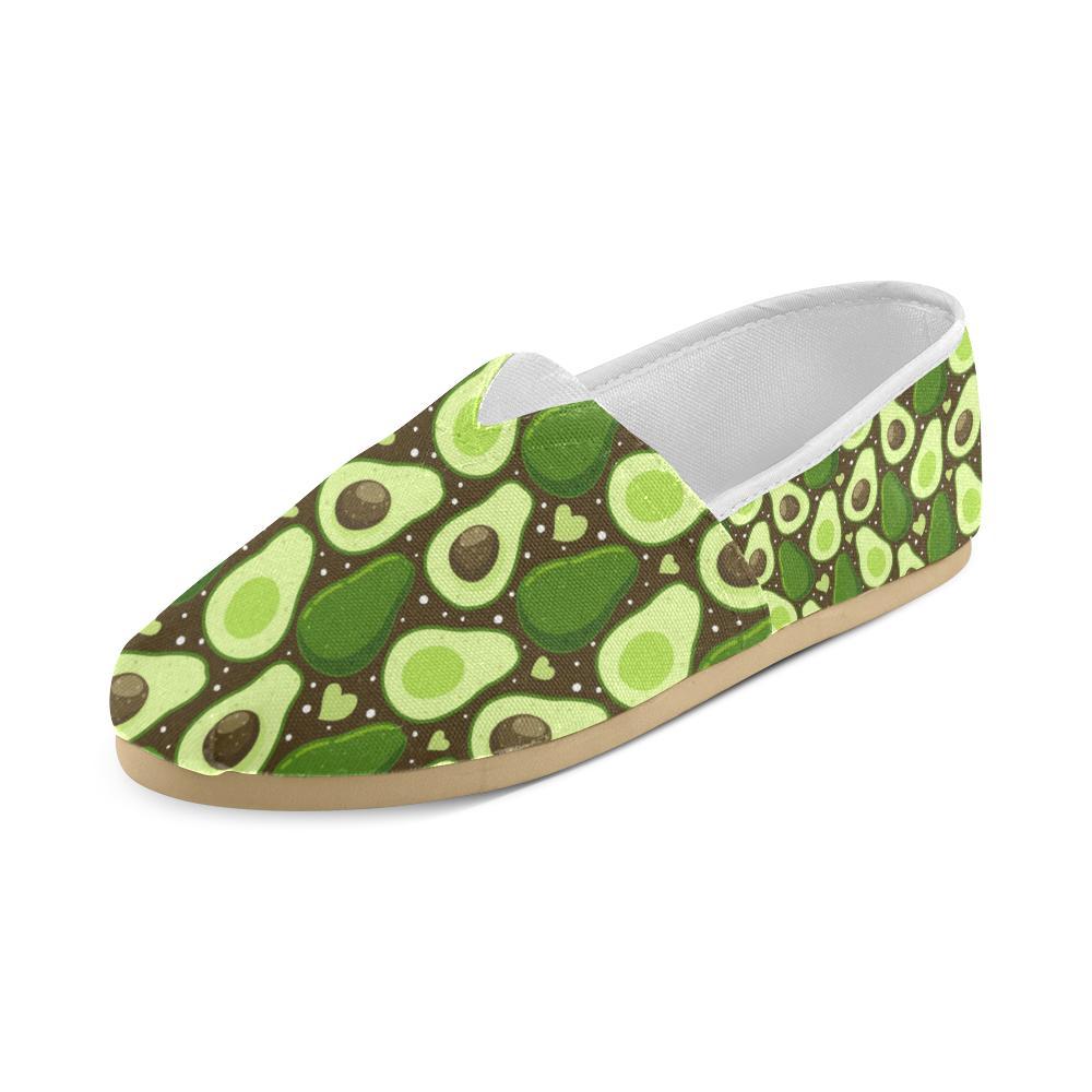 Avocado Pattern Print Design AC04 Women Casual Shoes-JorJune.com