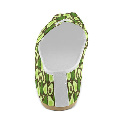 Avocado Pattern Print Design AC04 Women Casual Shoes-JorJune.com