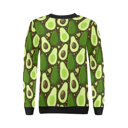 Avocado Pattern Print Design AC04 Women Long Sleeve Sweatshirt-JorJune