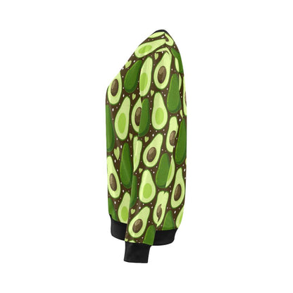 Avocado Pattern Print Design AC04 Women Long Sleeve Sweatshirt-JorJune