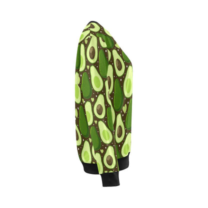 Avocado Pattern Print Design AC04 Women Long Sleeve Sweatshirt-JorJune