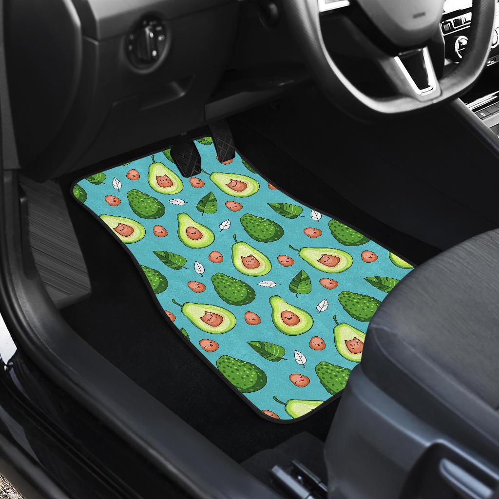 Avocado Pattern Print Design AC05 Car Floor Mats-JorJune