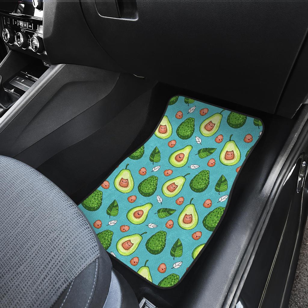 Avocado Pattern Print Design AC05 Car Floor Mats-JorJune