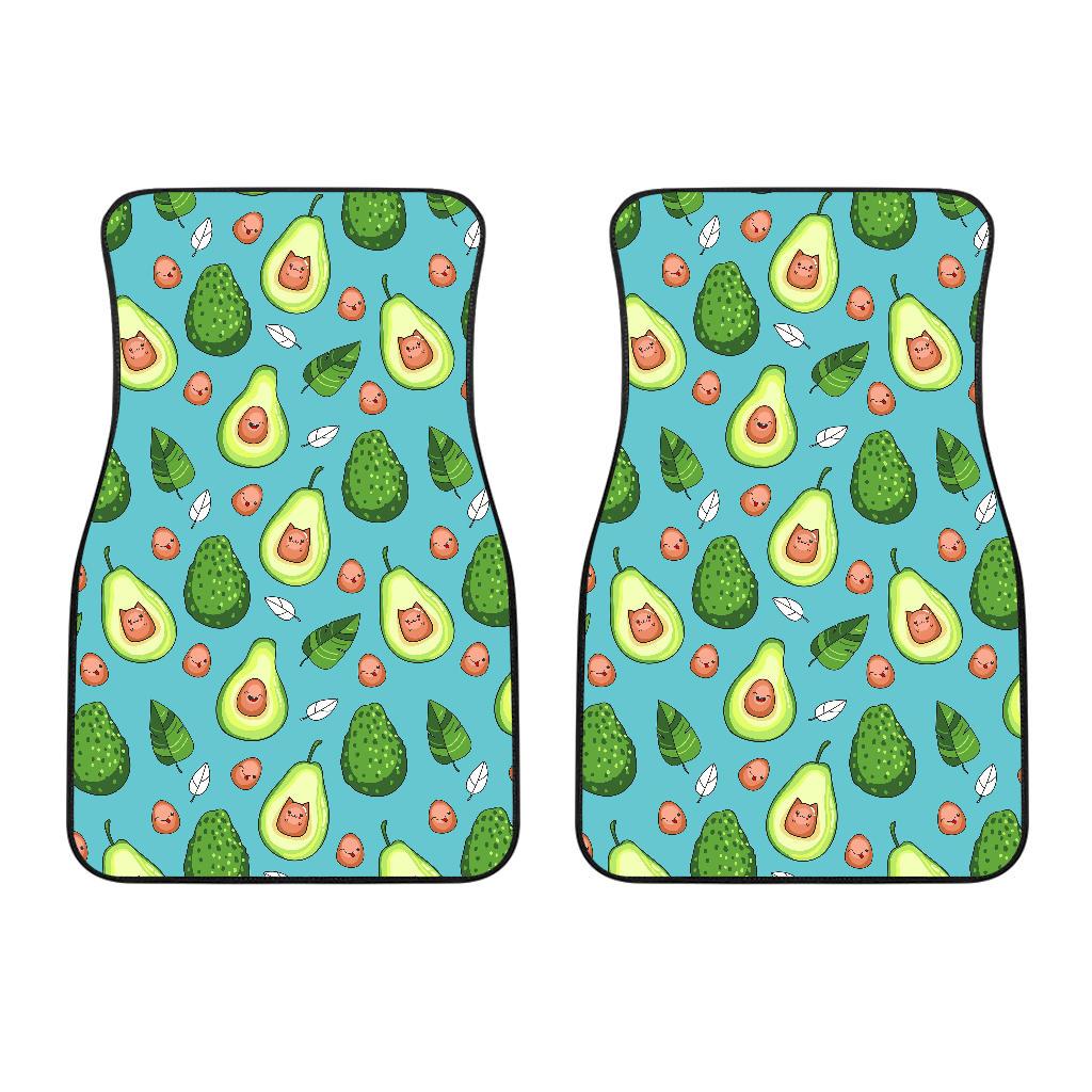 Avocado Pattern Print Design AC05 Car Floor Mats-JorJune