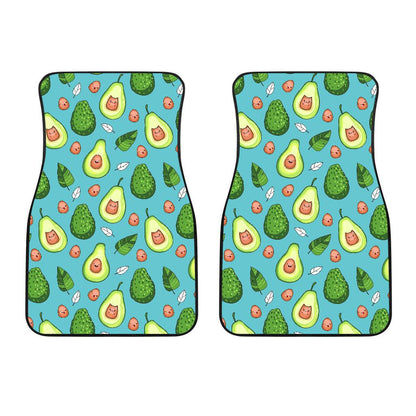 Avocado Pattern Print Design AC05 Car Floor Mats-JorJune