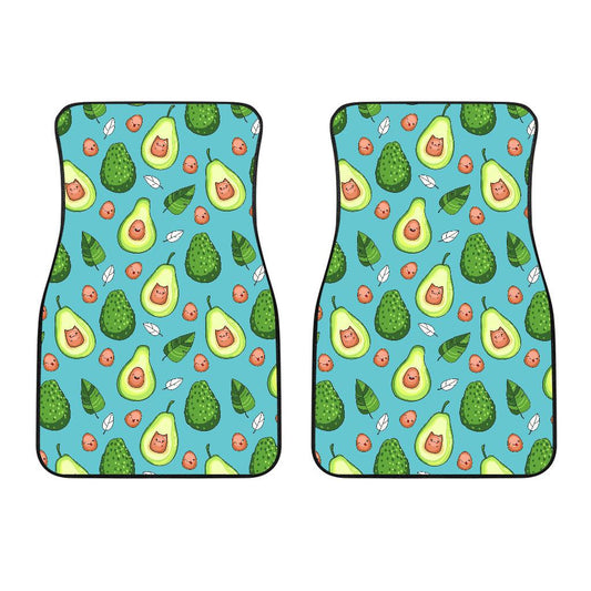 Avocado Pattern Print Design AC05 Car Floor Mats-JorJune