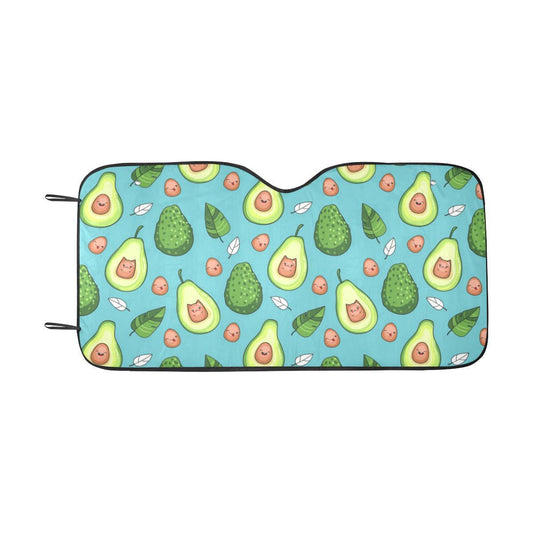 Avocado Pattern Print Design AC05 Car Sun Shade-JorJune