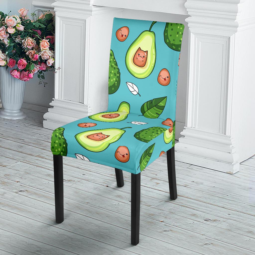 Avocado Pattern Print Design AC05 Dining Chair Slipcover-JORJUNE.COM