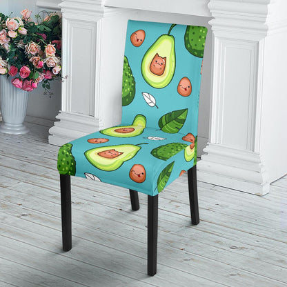 Avocado Pattern Print Design AC05 Dining Chair Slipcover-JORJUNE.COM