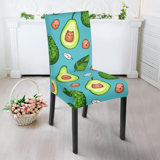 Avocado Pattern Print Design AC05 Dining Chair Slipcover-JORJUNE.COM