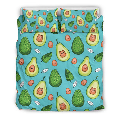 Avocado Pattern Print Design AC05 Duvet Cover Bedding Set-JORJUNE.COM