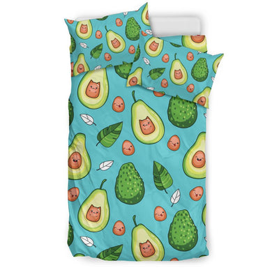 Avocado Pattern Print Design AC05 Duvet Cover Bedding Set-JORJUNE.COM