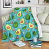 Avocado Pattern Print Design AC05 Fleece Blankete