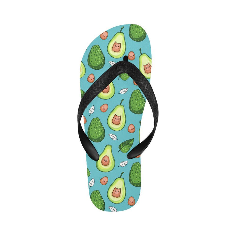 Avocado Pattern Print Design AC05 Flip Flops-JorJune