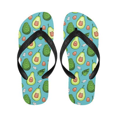 Avocado Pattern Print Design AC05 Flip Flops-JorJune