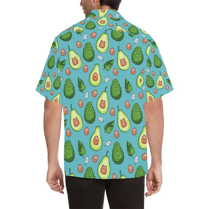 Avocado Pattern Print Design AC05 Men Hawaiian Shirt-JorJune