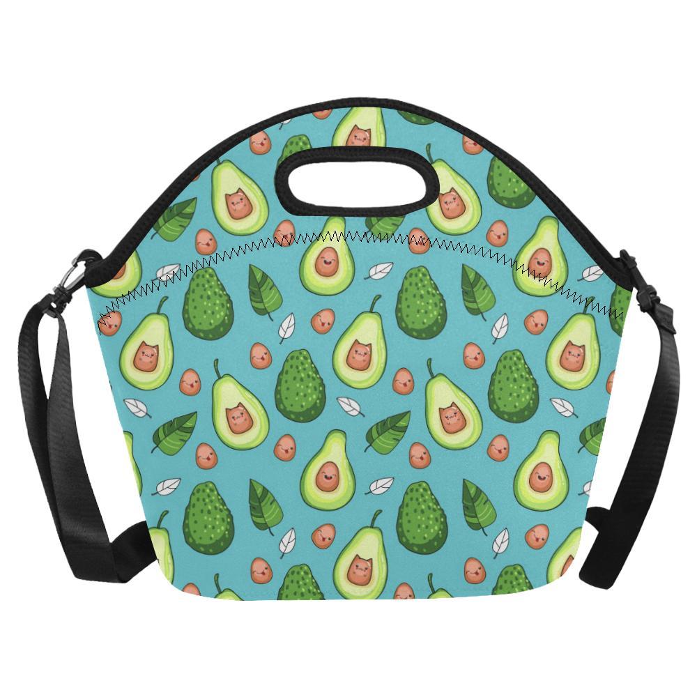 Avocado Pattern Print Design AC05 Neoprene Lunch Bag-JorJune