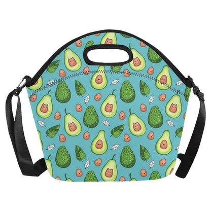 Avocado Pattern Print Design AC05 Neoprene Lunch Bag-JorJune