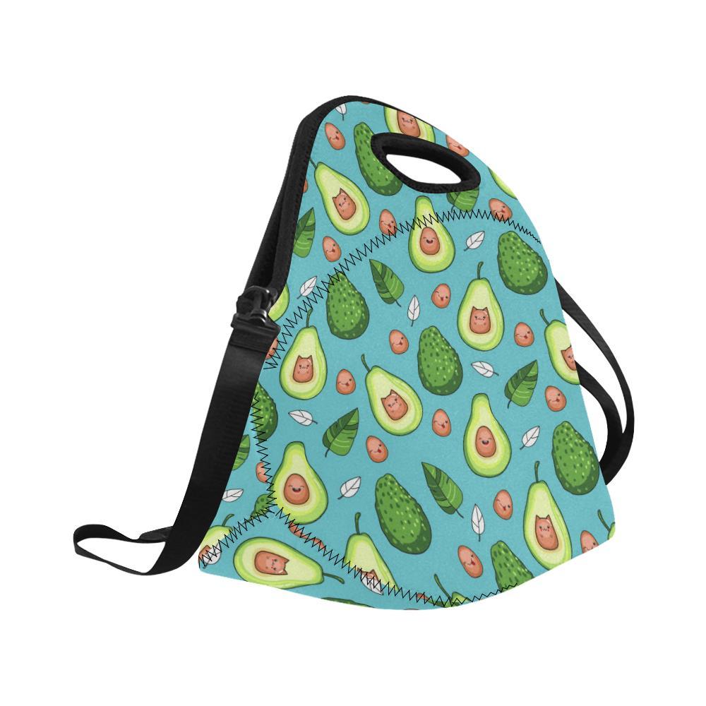 Avocado Pattern Print Design AC05 Neoprene Lunch Bag-JorJune