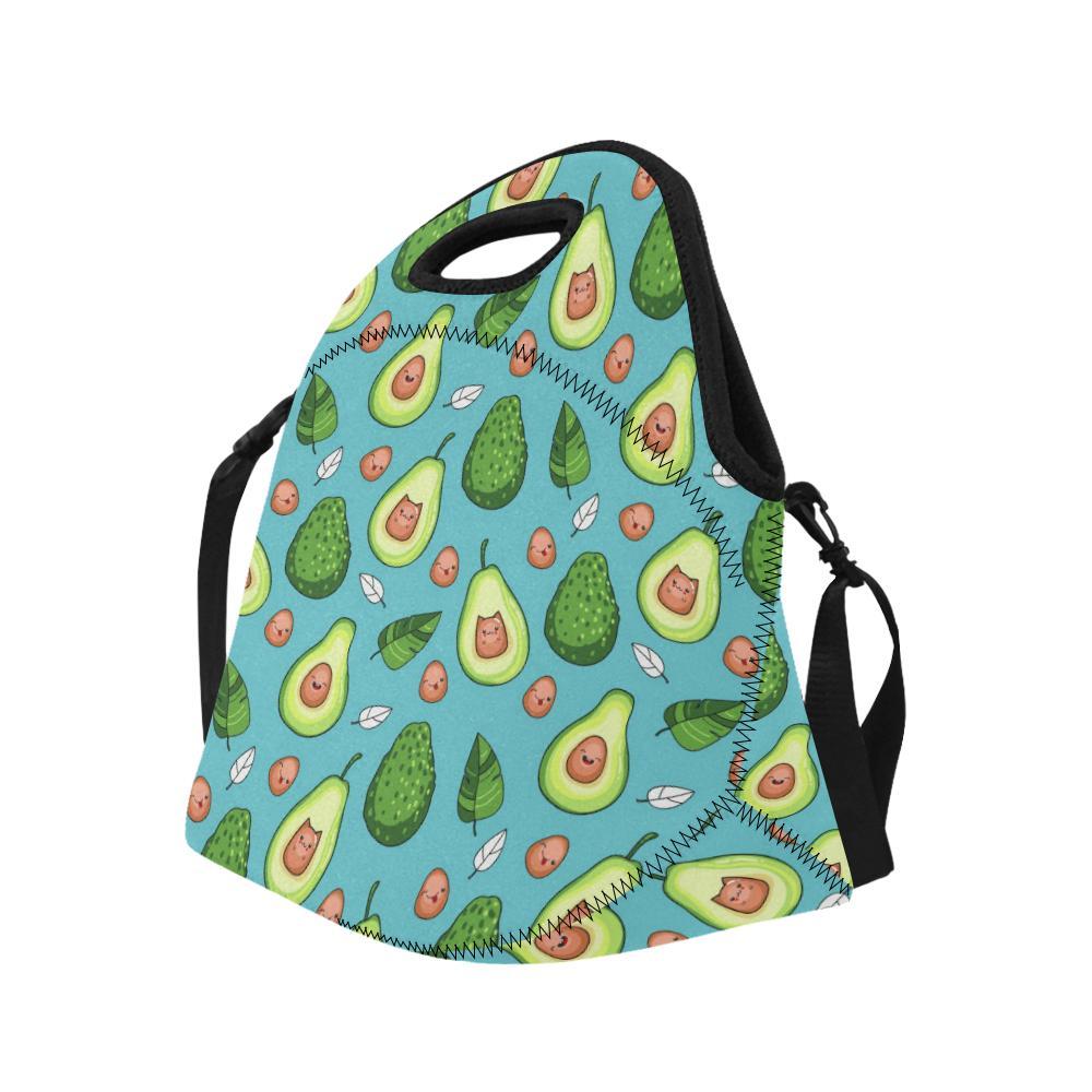 Avocado Pattern Print Design AC05 Neoprene Lunch Bag-JorJune