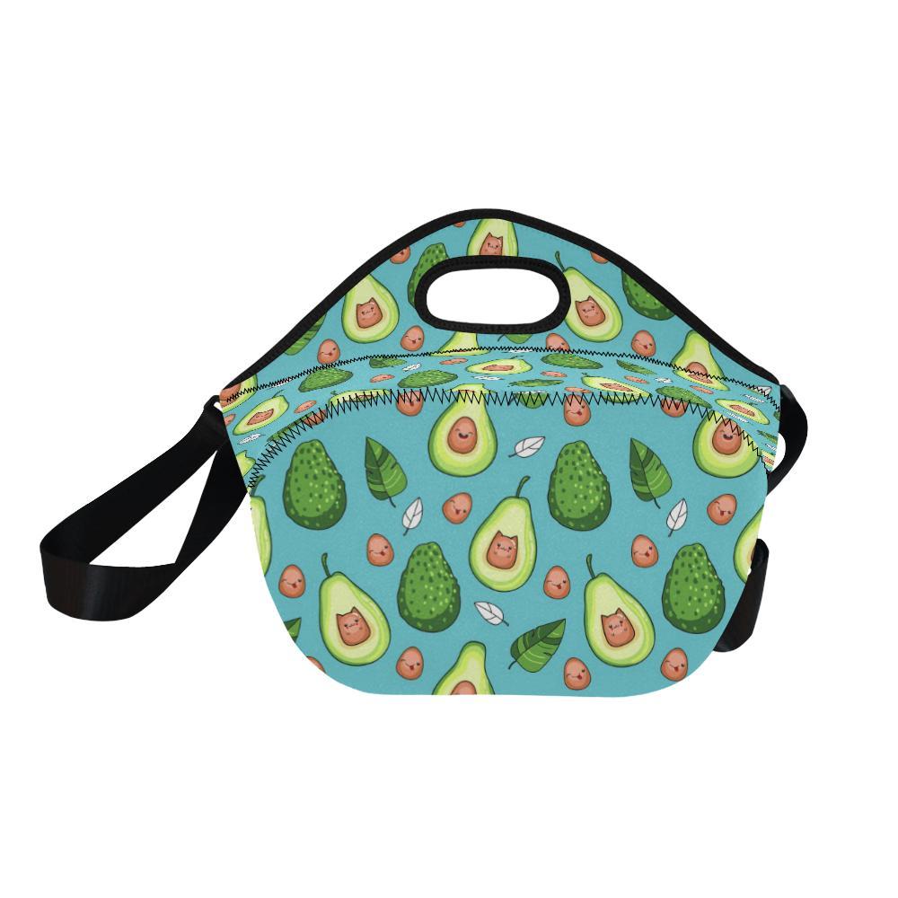 Avocado Pattern Print Design AC05 Neoprene Lunch Bag-JorJune