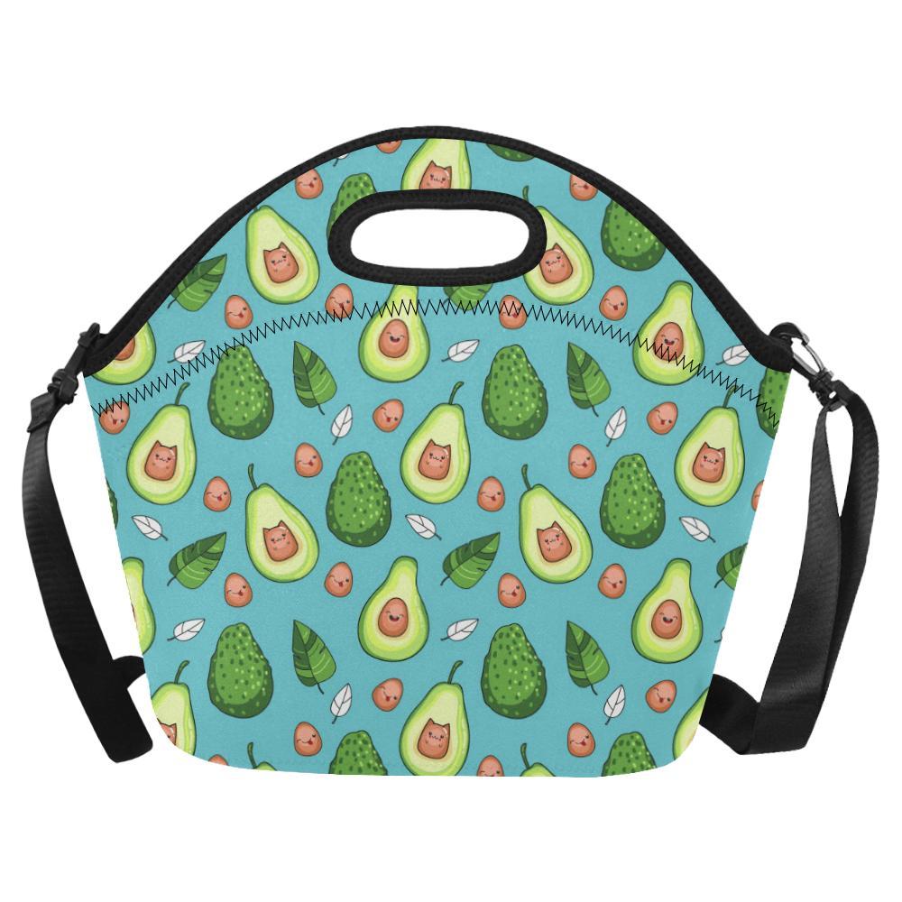 Avocado Pattern Print Design AC05 Neoprene Lunch Bag-JorJune